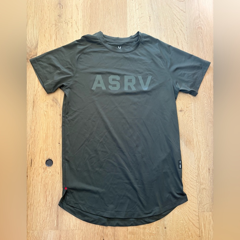 ASRV Men's Dark Green Short Sleeve Tee